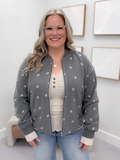 Fleur Jacket in Grey