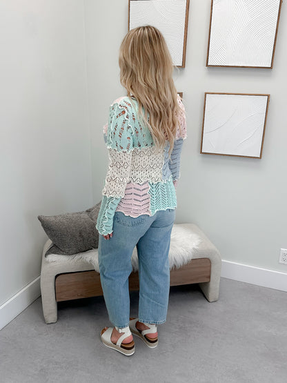 Esme Sweater in Mixed Pastel