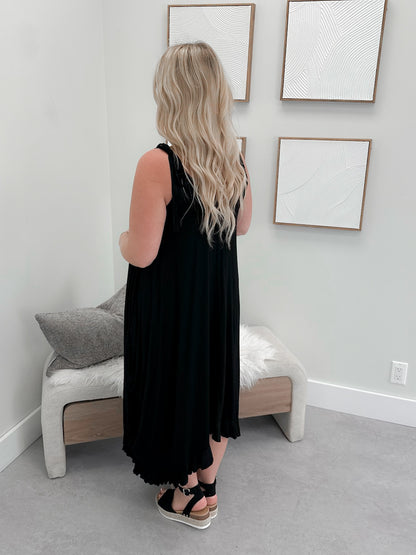 Mace Dress in Black