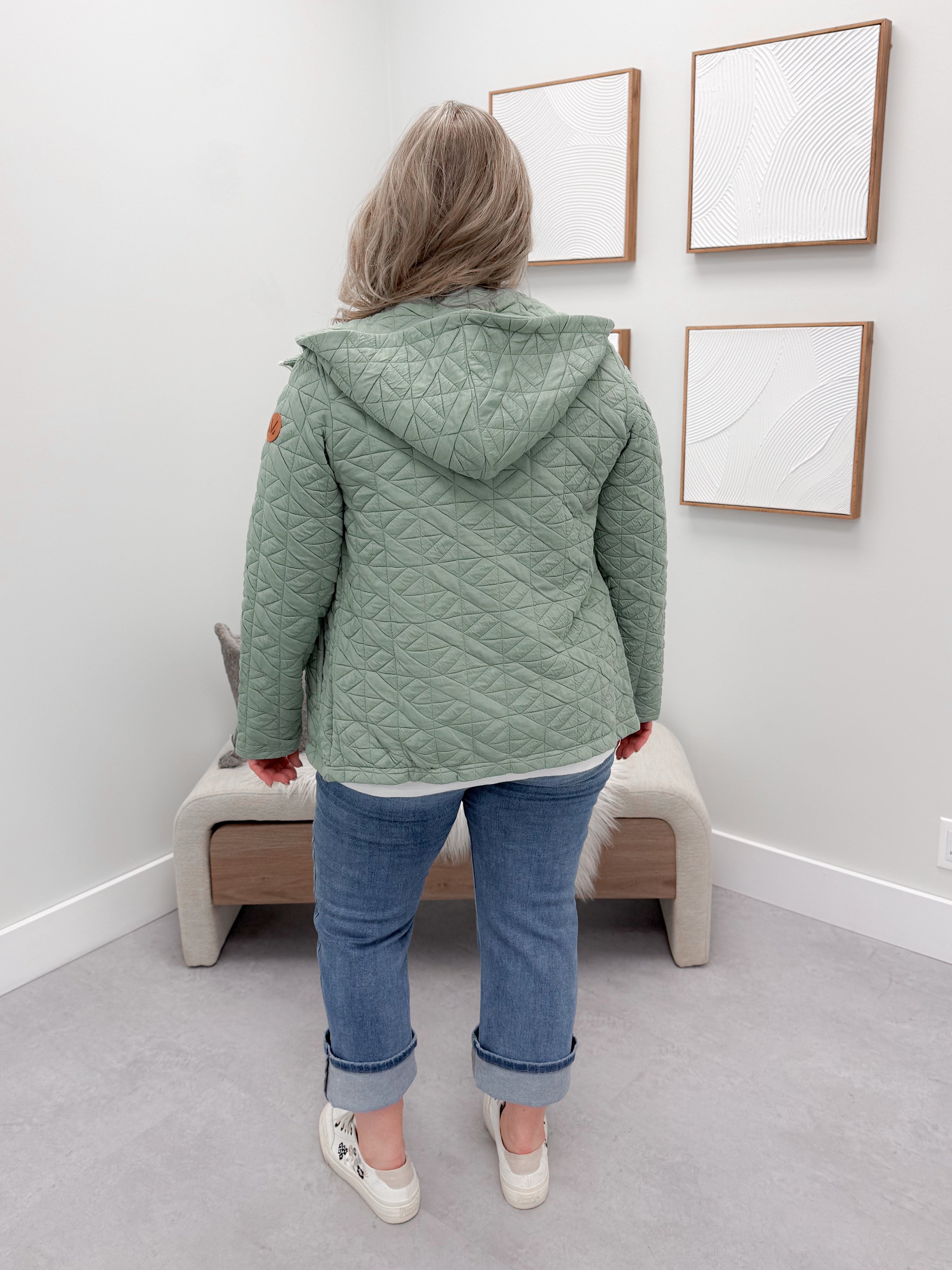 Veda Fullzip Hoodie in Sage