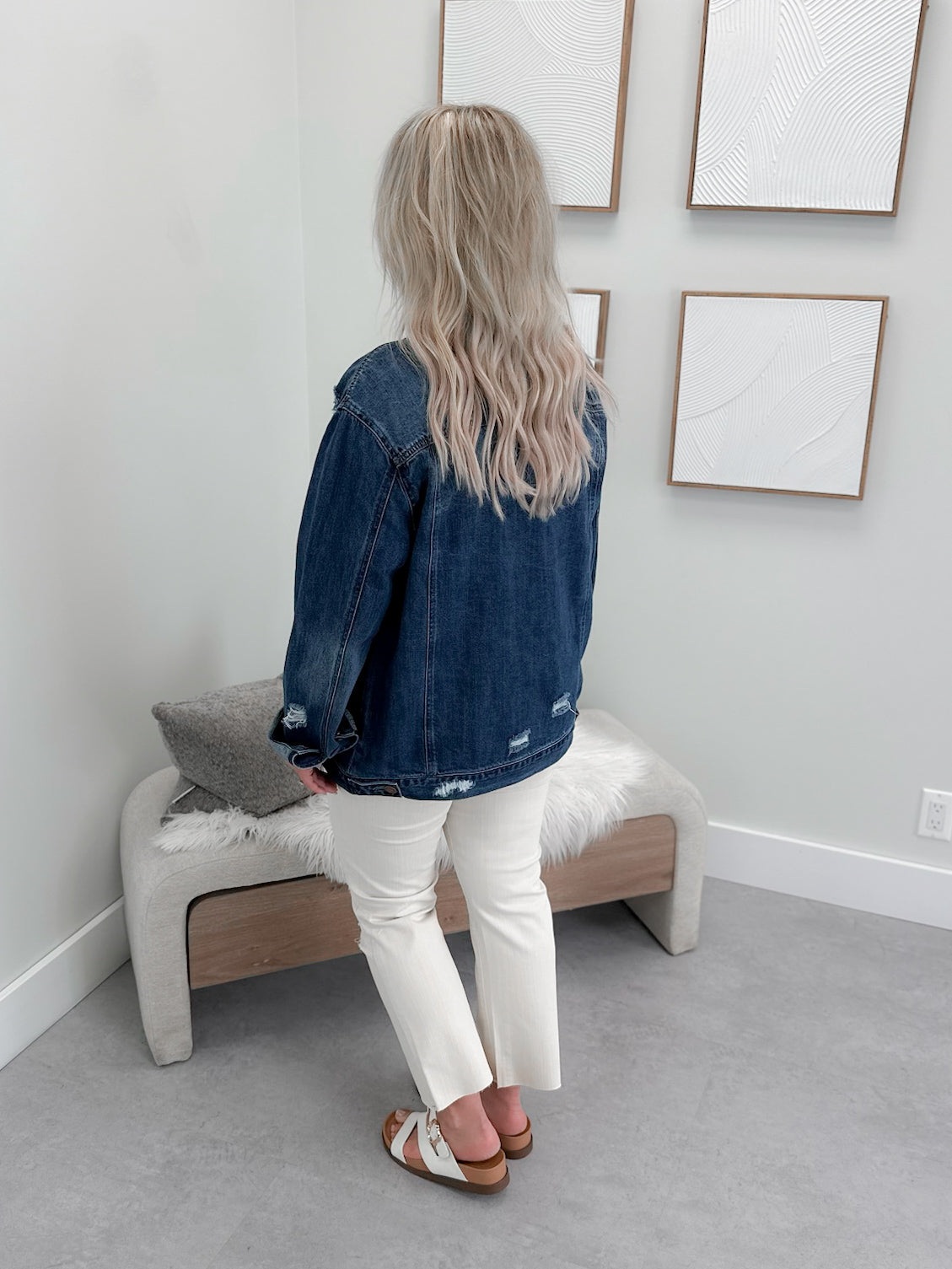 Kerry Boyfriend Jean Jacket in Medium Wash