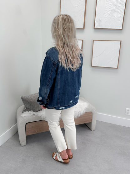 Kerry Boyfriend Jean Jacket in Medium Wash
