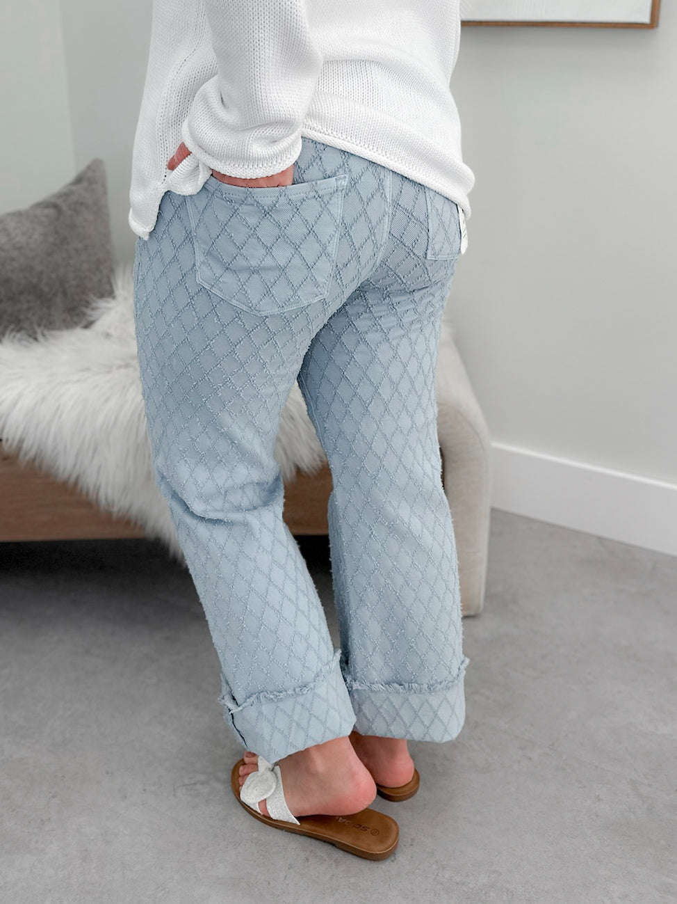 Itzel Tummy Control Jeans in Blue by Risen