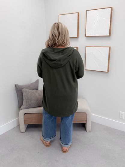 221 Full Zip Hoodie in Olive