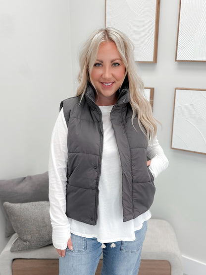 Kara Vest in Grey