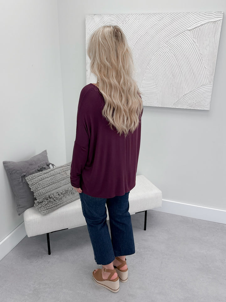 Shania Long Sleeve in Plum