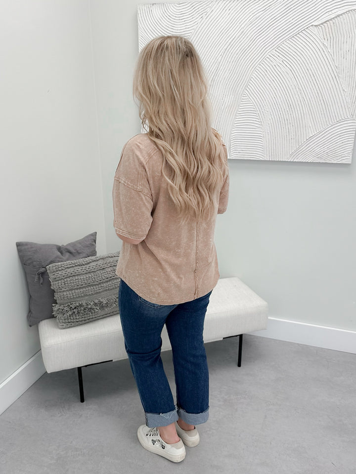 Denny Tee in Taupe