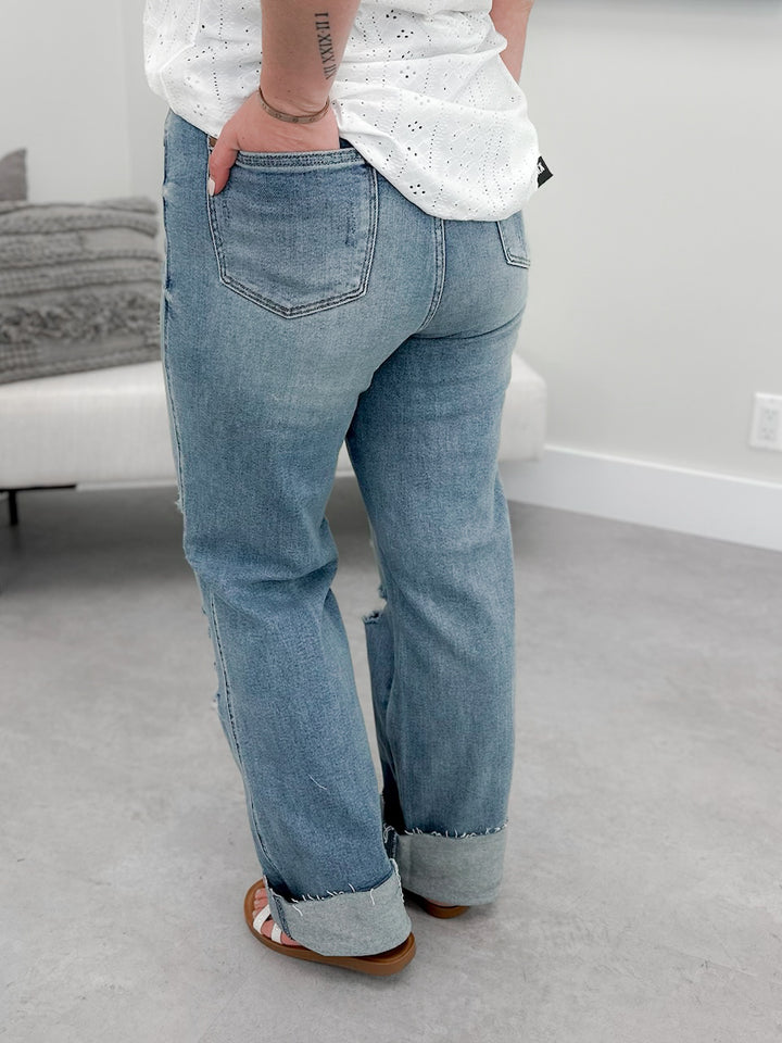 RIgid Magic Rainbow 90's Straight Jeans by Judy Blue