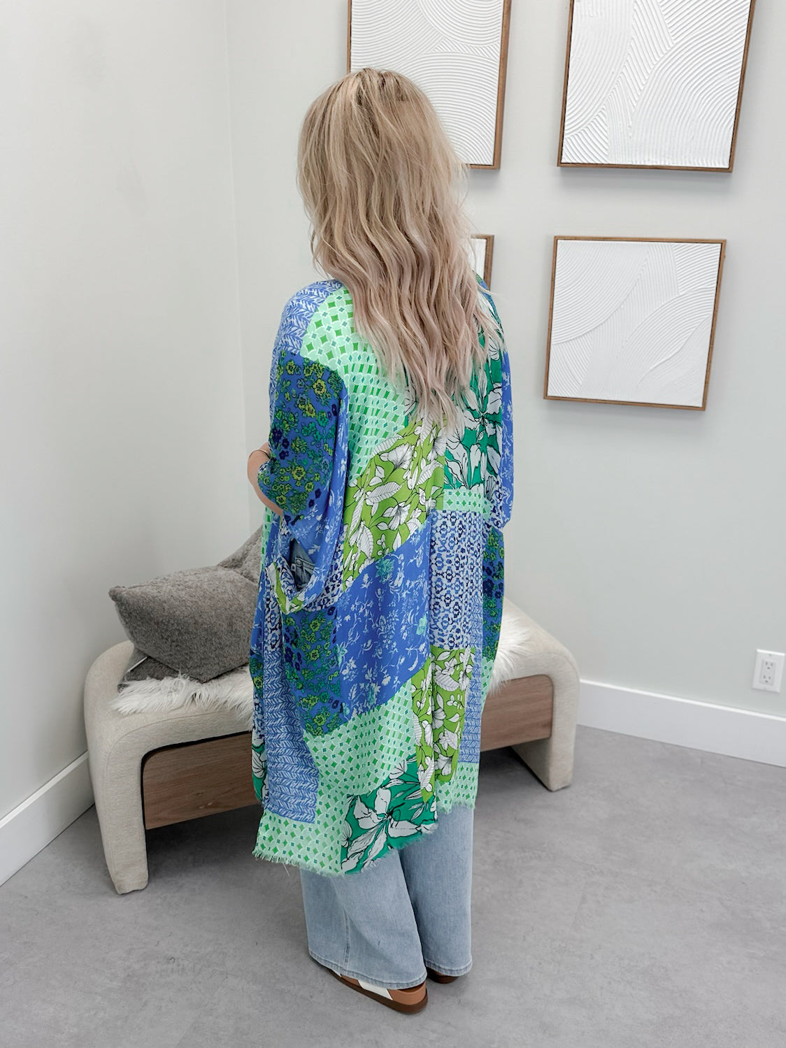 Koi Kimono in Blue