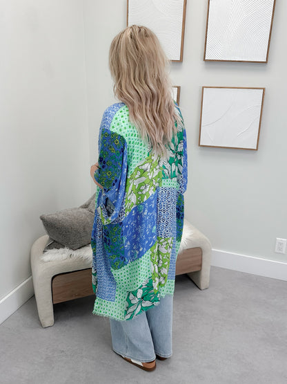 Koi Kimono in Blue