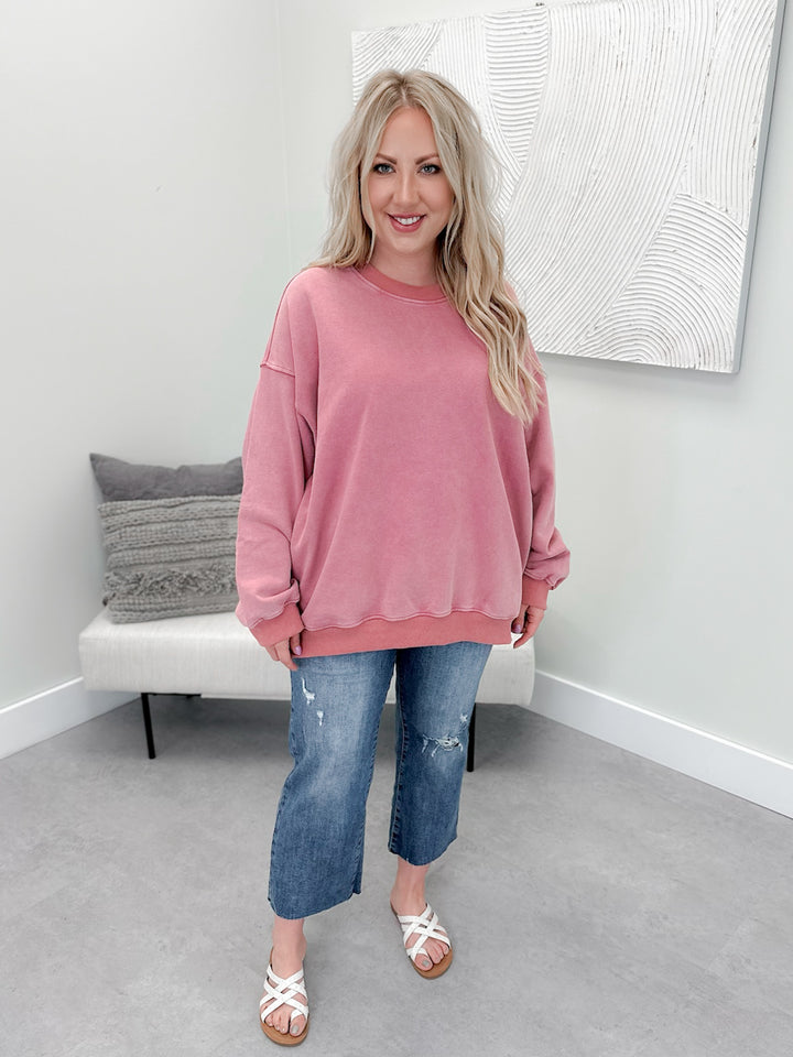 Nora Pullover in Washed Rose by Pol