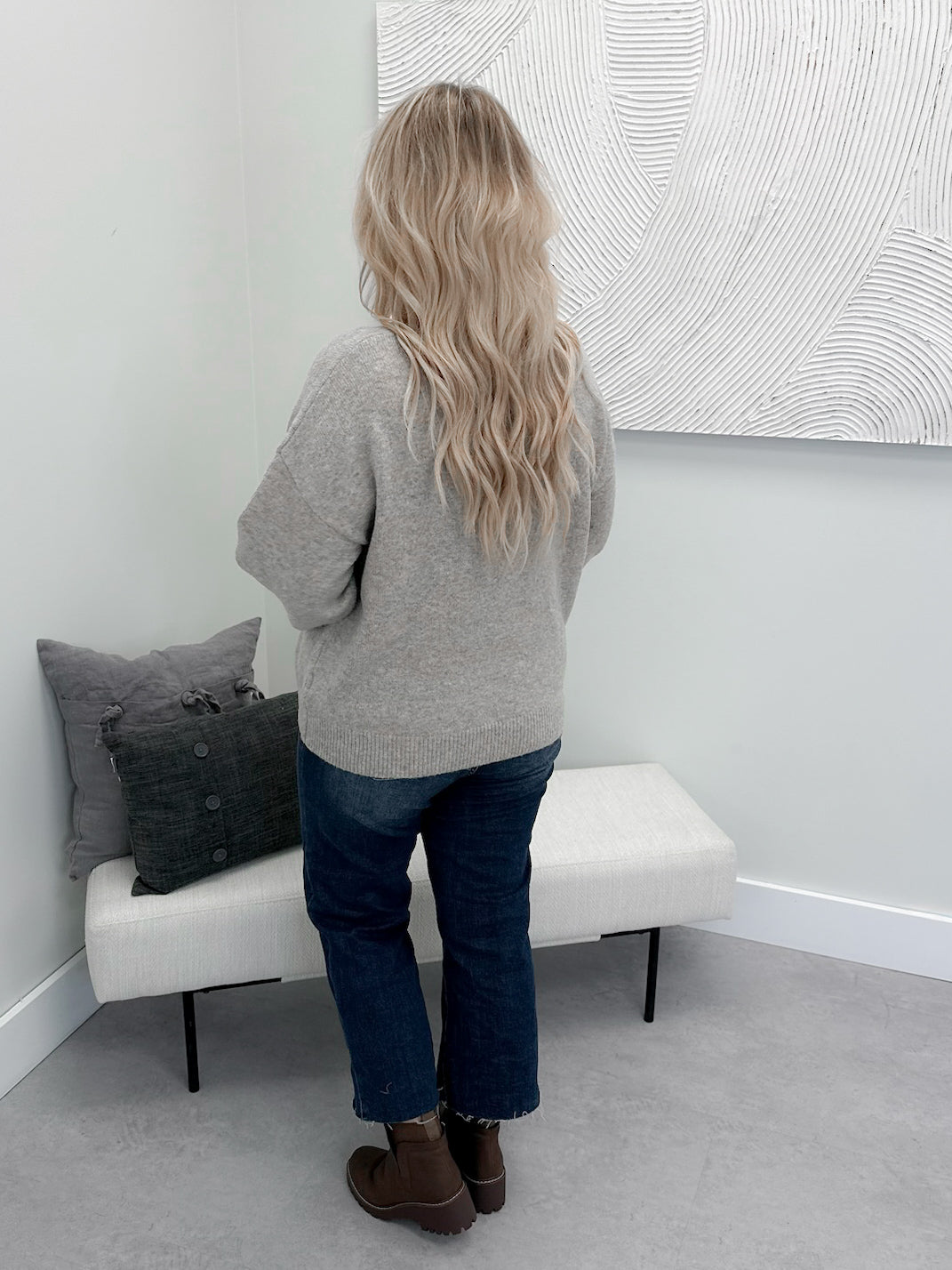 Spruced Up Sweater in Oat