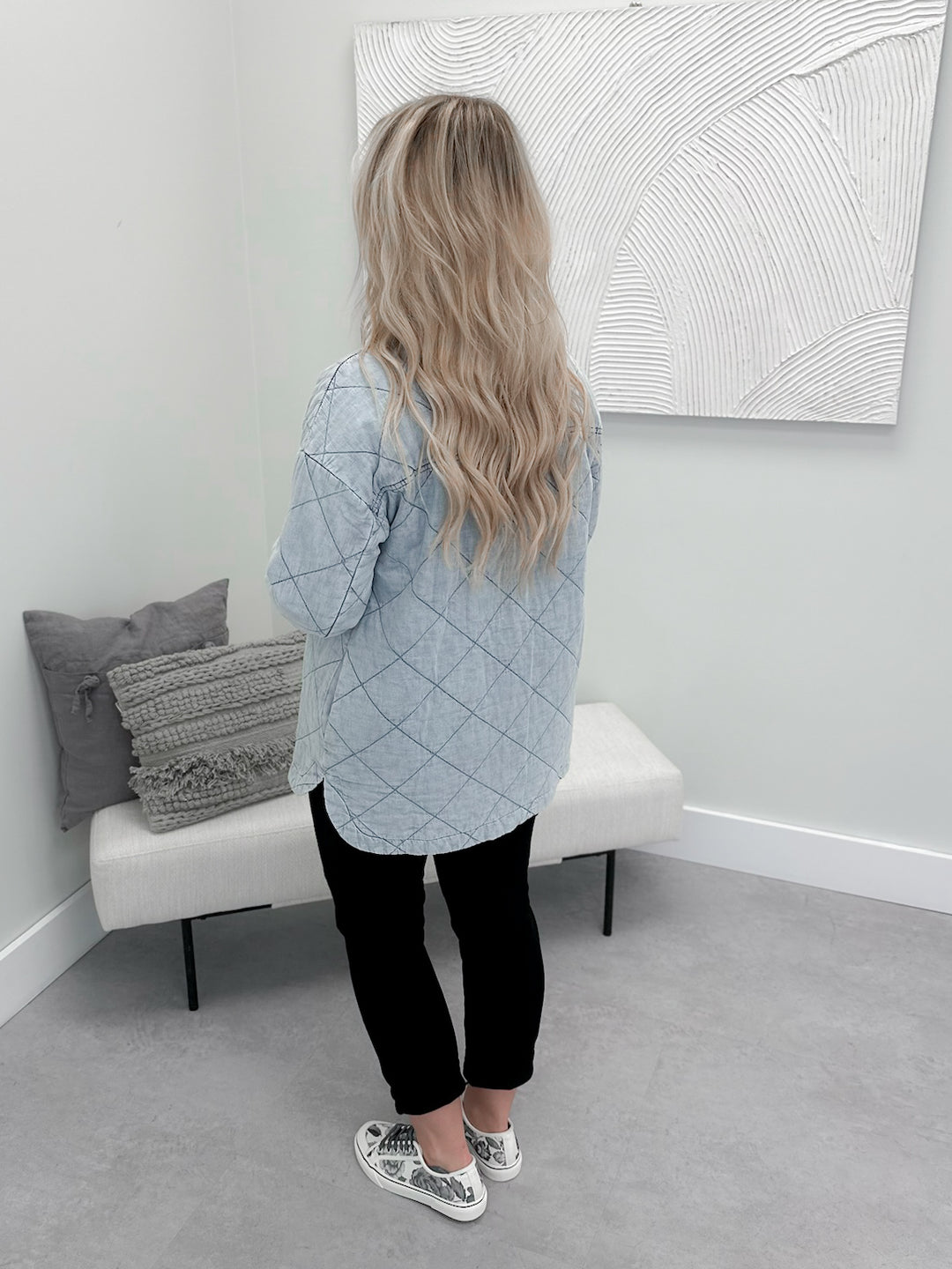 PREORDER - Scout Quilted Jacket in Denim