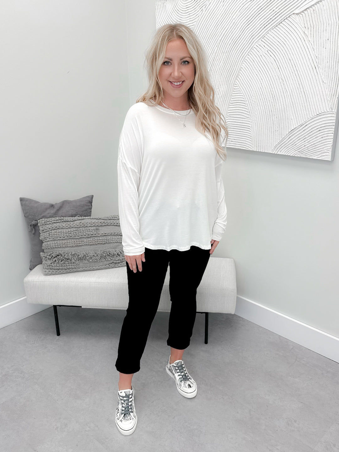 Avenlie Long Sleeve in Cloud