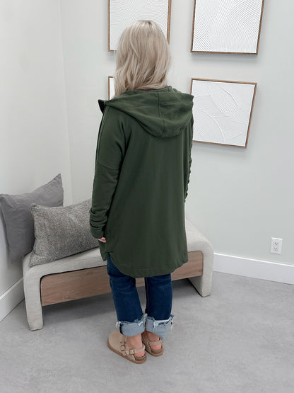 221 Full Zip Hoodie in Olive