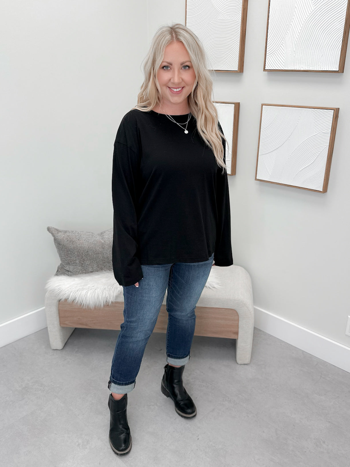 Carmen Long Sleeve in Black