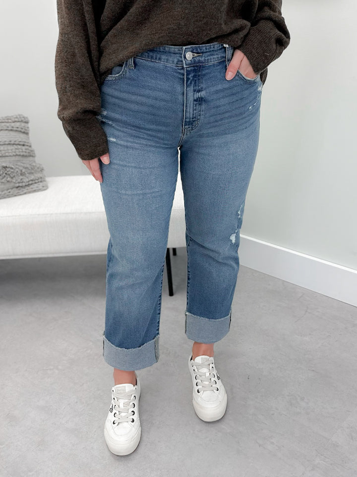 Nelson High Rise Straight Jeans by Kancan