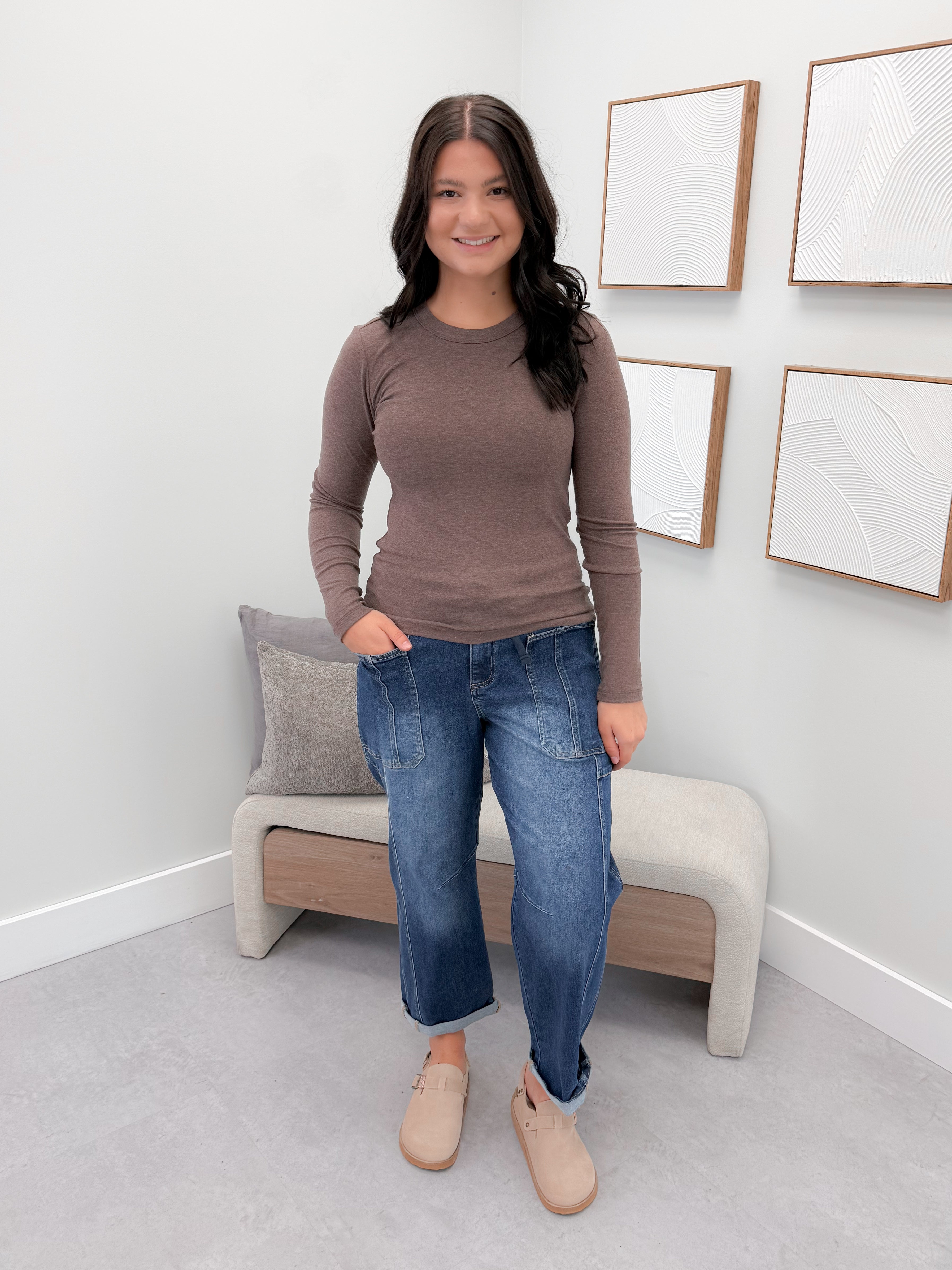 Vanessa Long Sleeve in Walnut