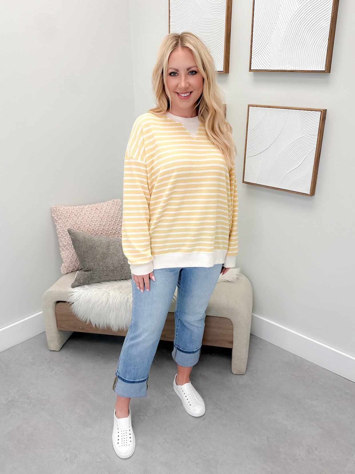 Newport Long Sleeve in Butter