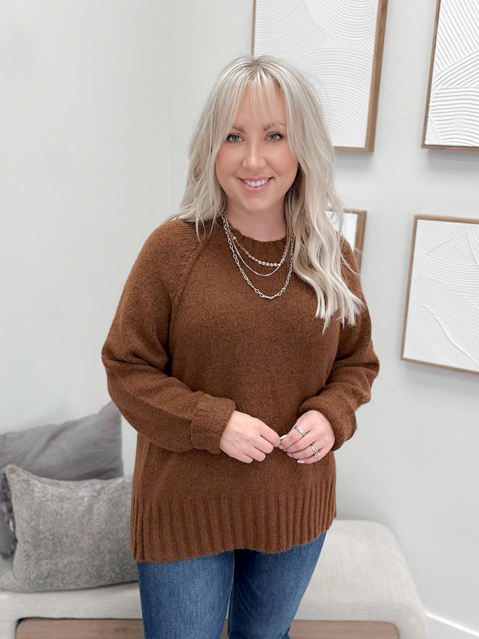 Claire Sweater in Chestnut