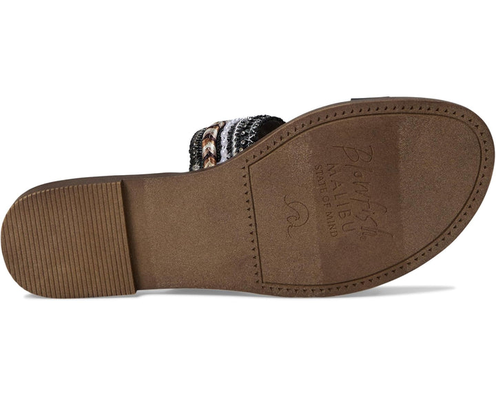 Curtis Black Embroidered Sandal by Blowfish