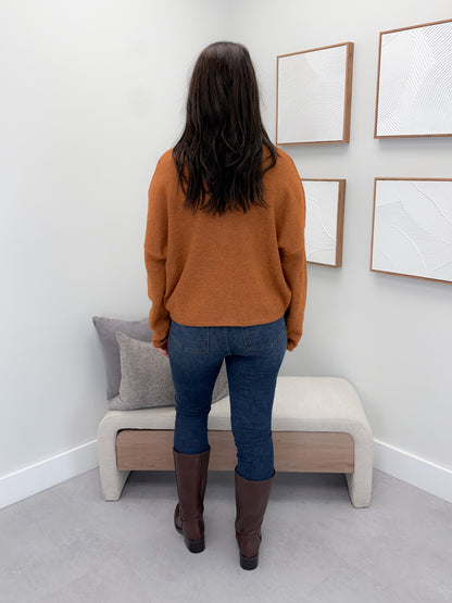 Ember Cardigan in Rust
