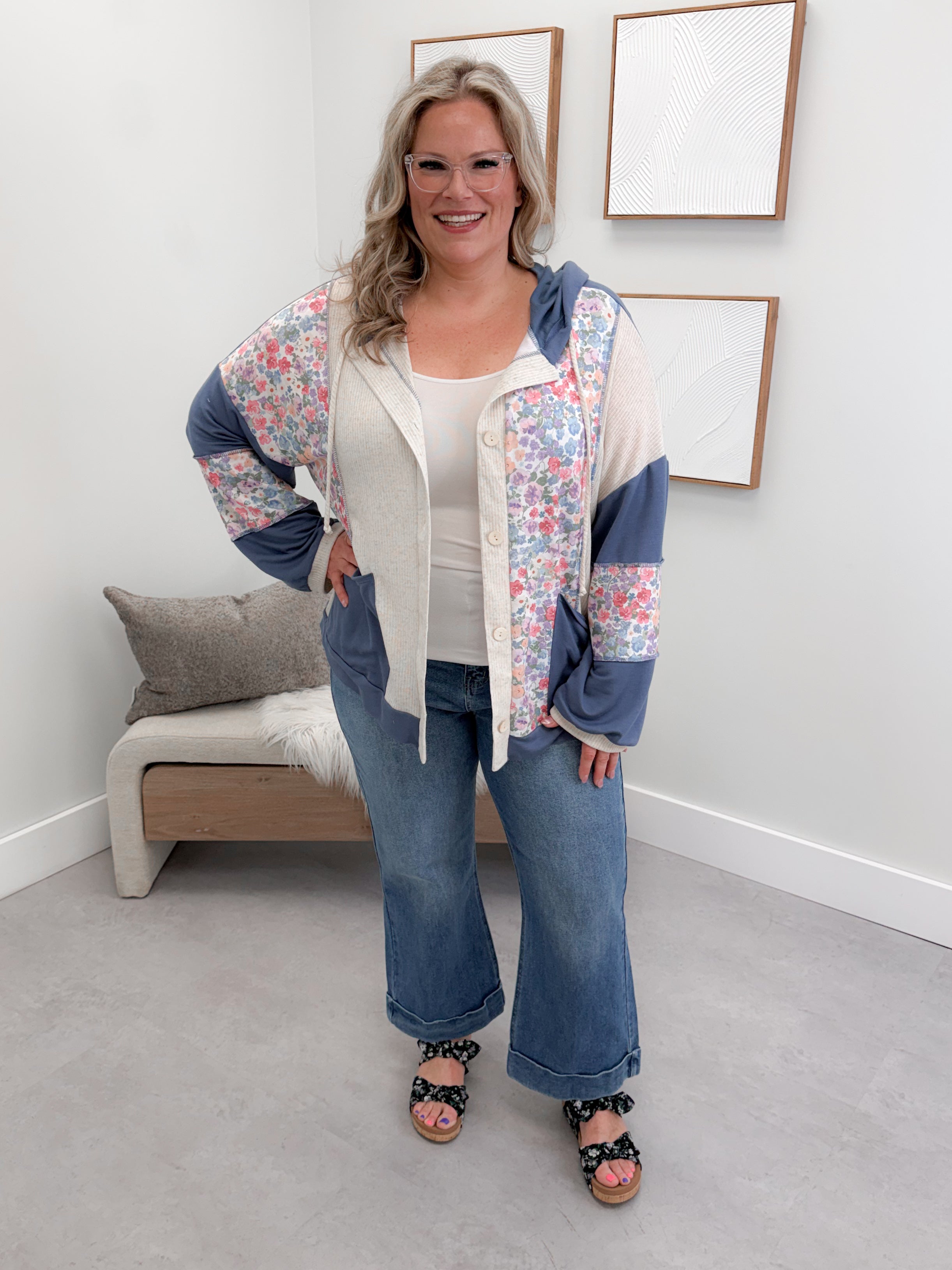 Petunia Hoodie in Oatmeal