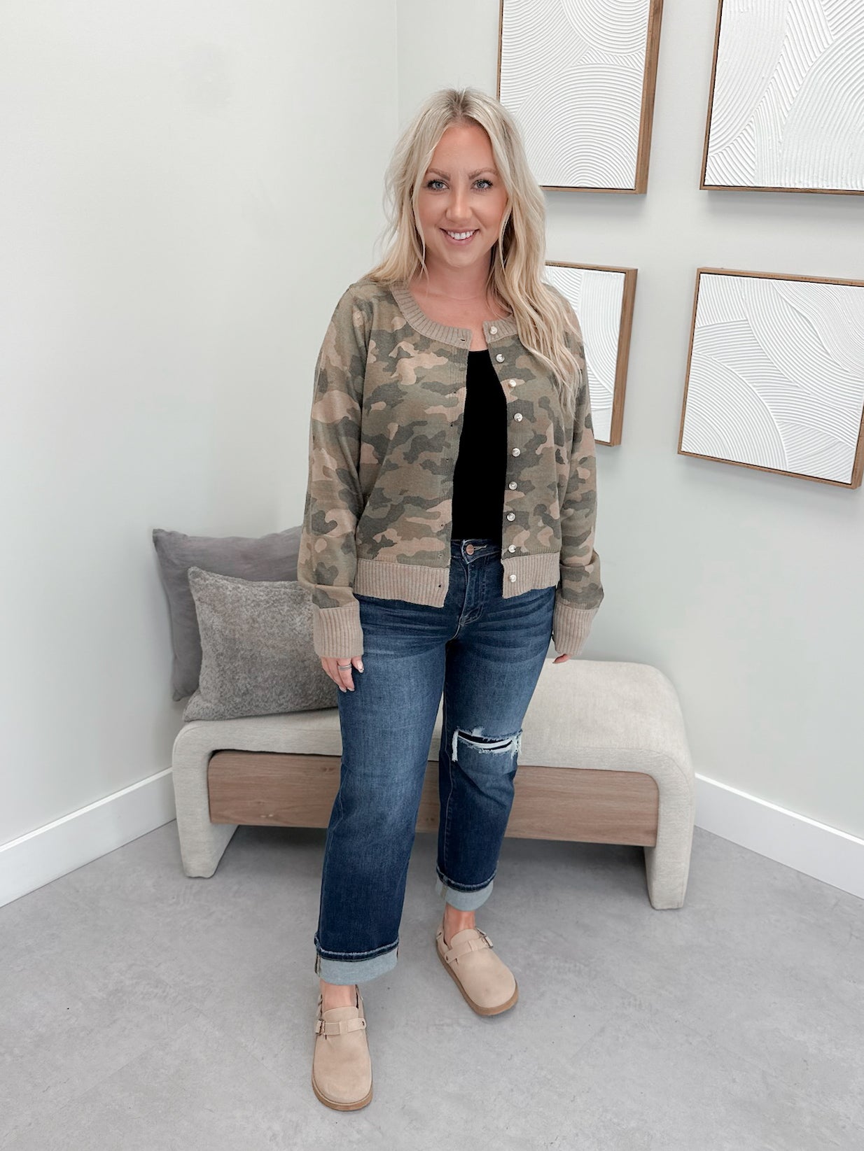 Hidden Trails Camo Cardigan