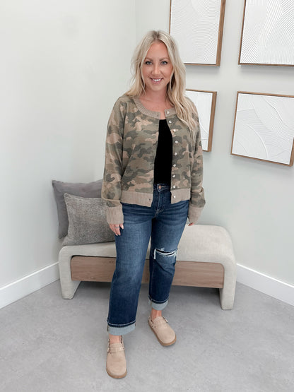 Hidden Trails Camo Cardigan