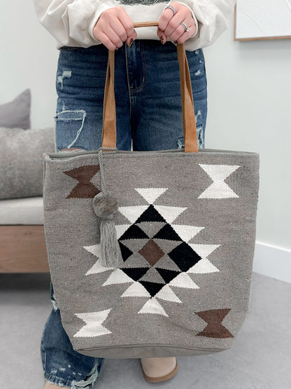 Austin Carpet Bag in Taupe