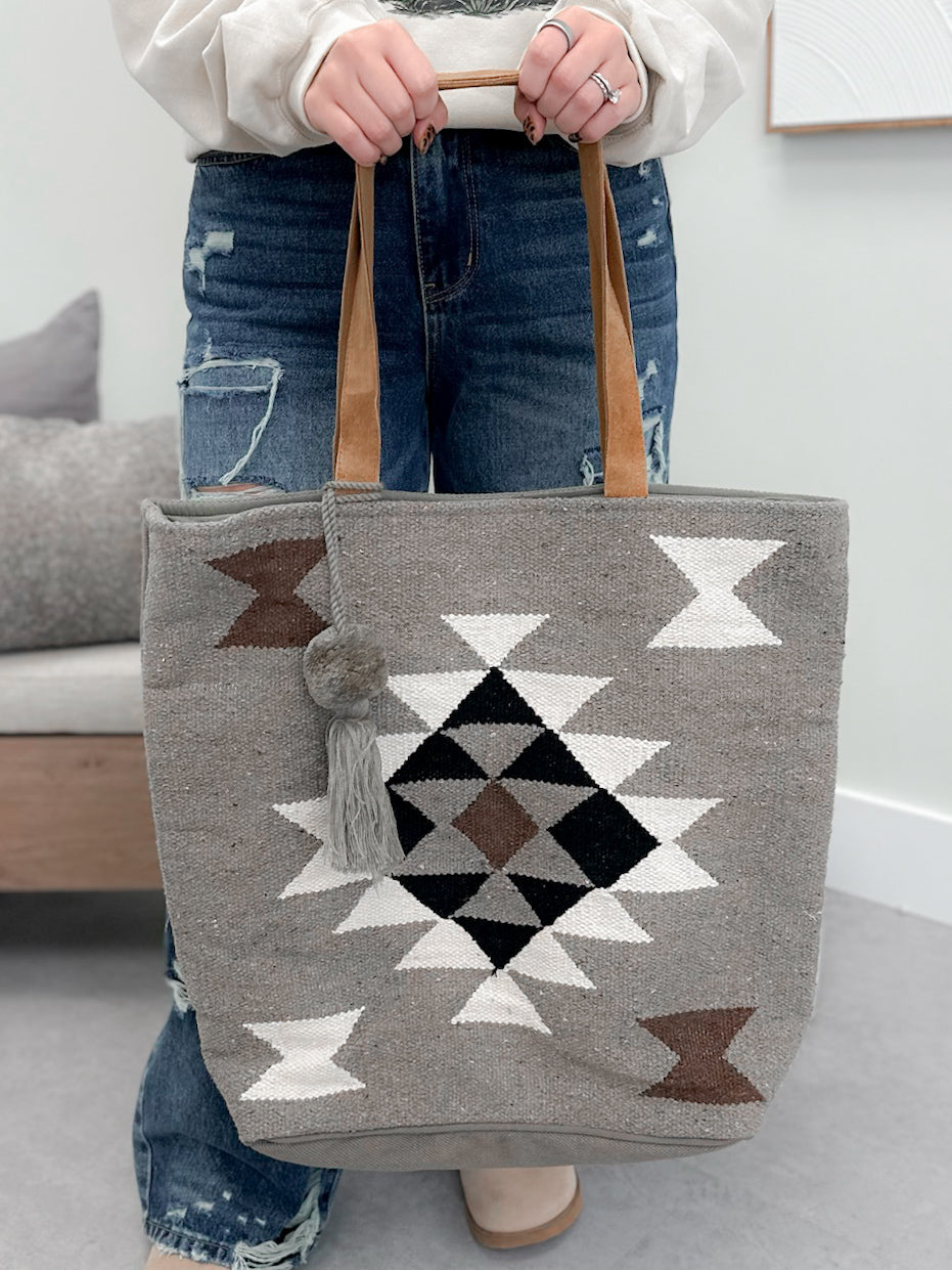 Austin Carpet Bag in Taupe