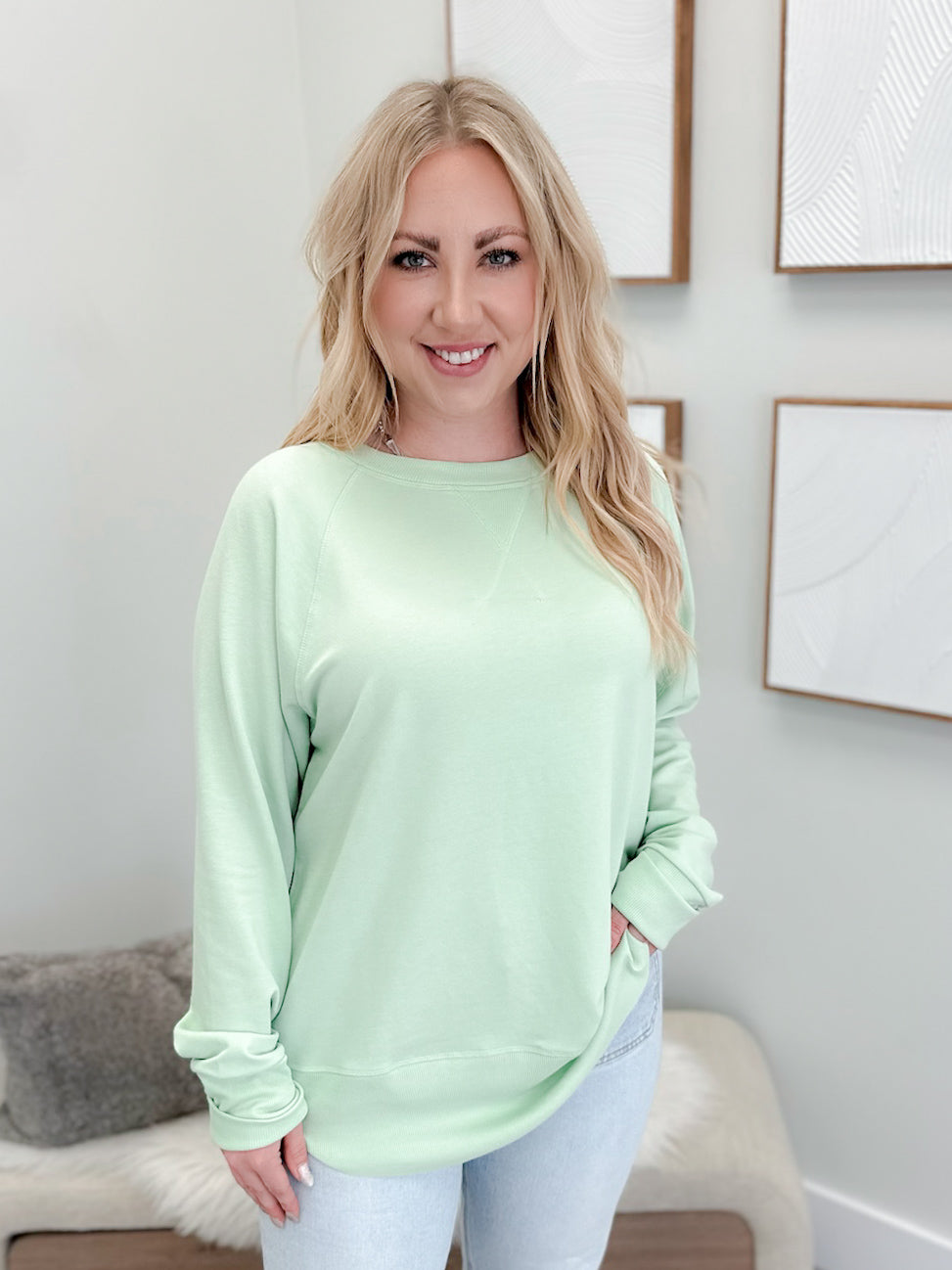 707 Long Sleeve in Melon by Twenty Nine The Label