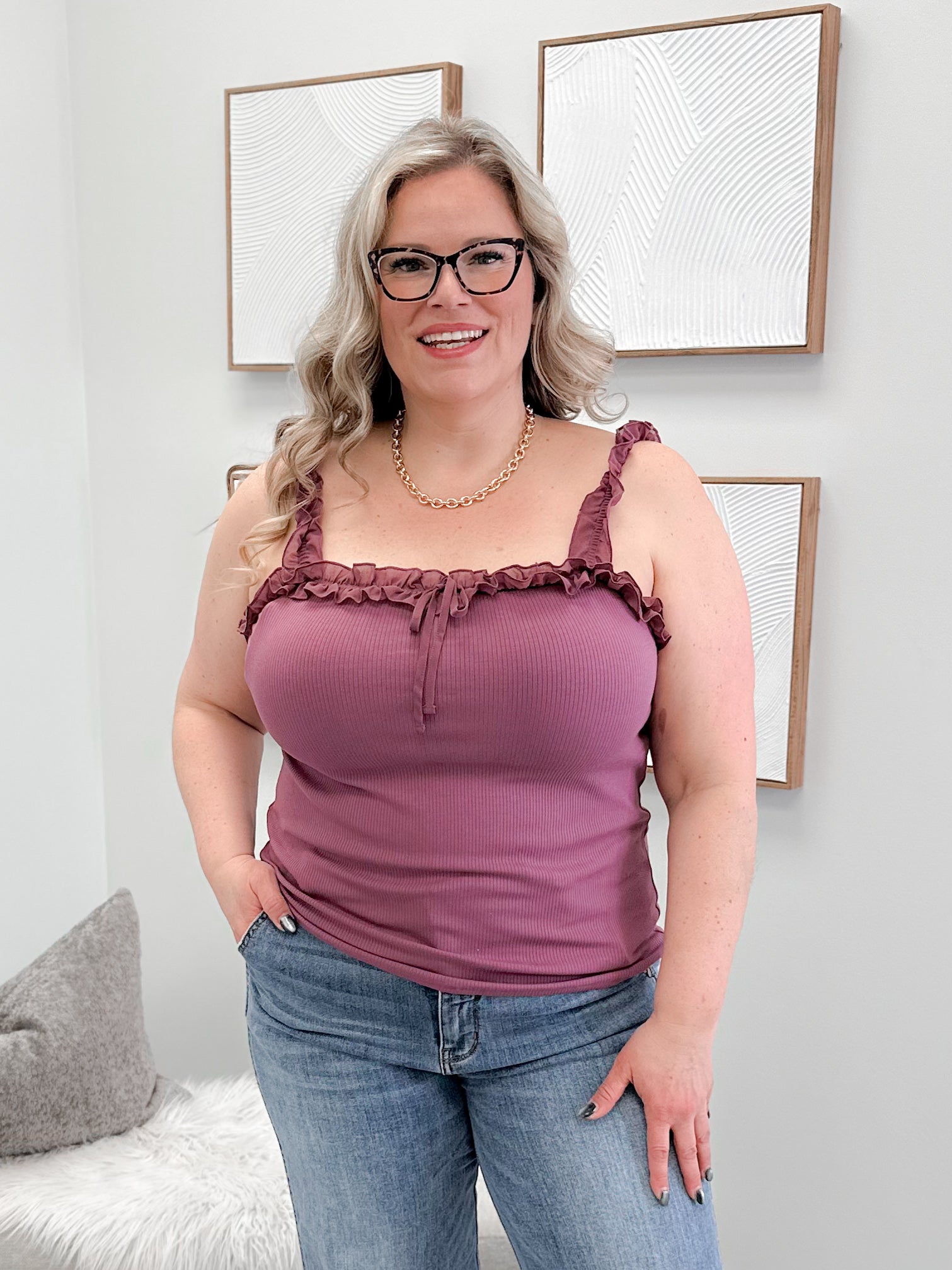 Saros Tank in Orchid Purple