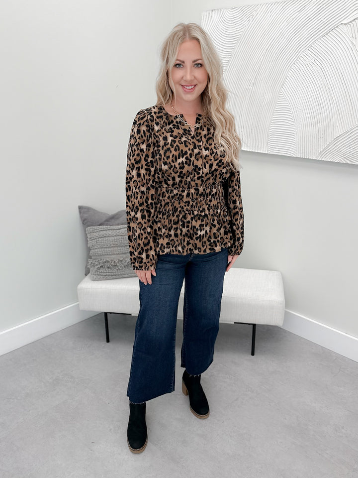 Roux Blouse in Leopard
