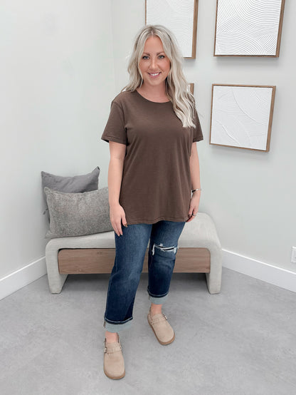 209 Tee in Chocolate by Twenty Nine The Label