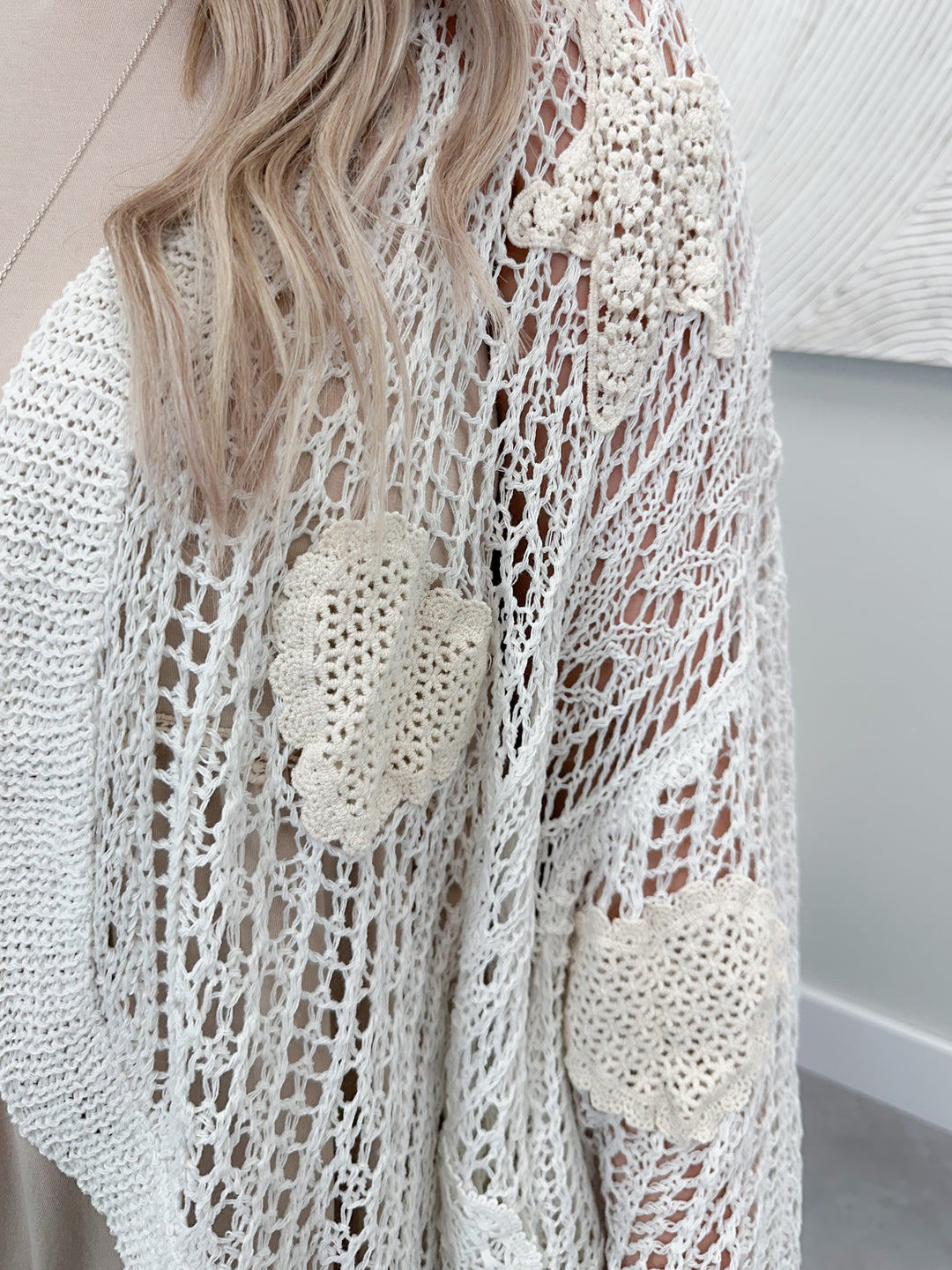 Madeline Crochet Applique Cardi by Pol