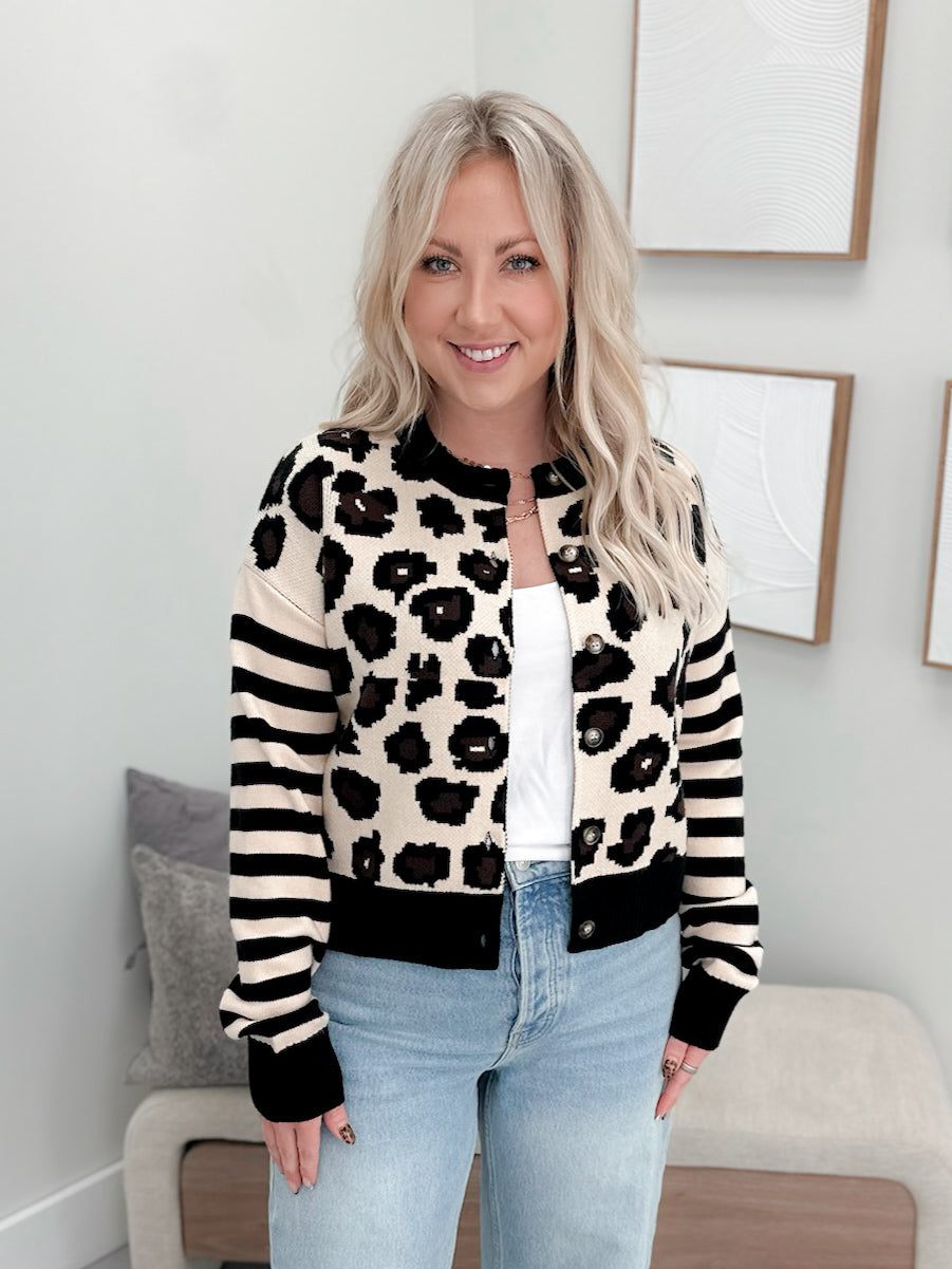 Cozy Knit Cardigan in Plot Twist by Ampersand Ave