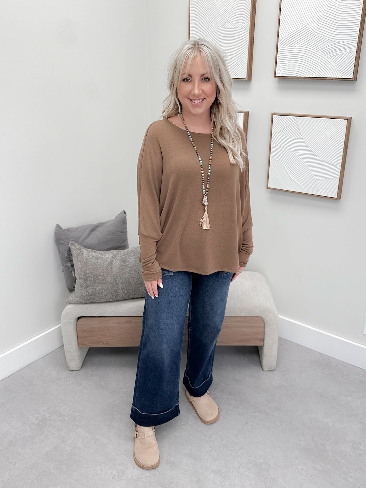 Drift Long Sleeve in Mocha