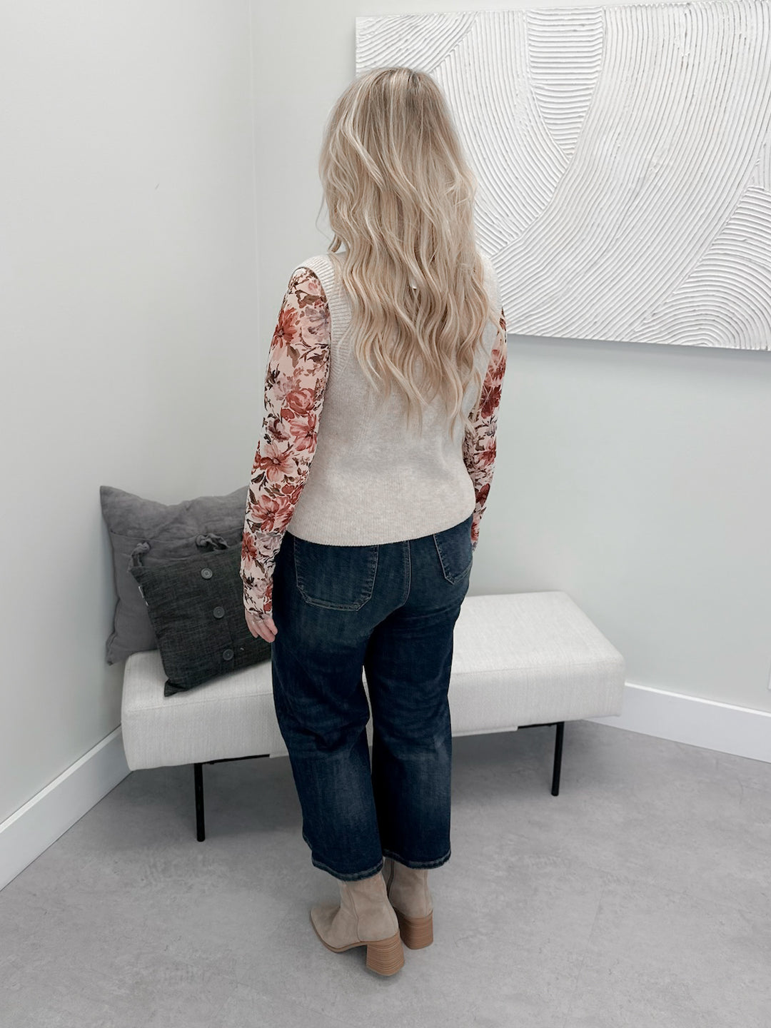 Danny Button Sweater in Oat