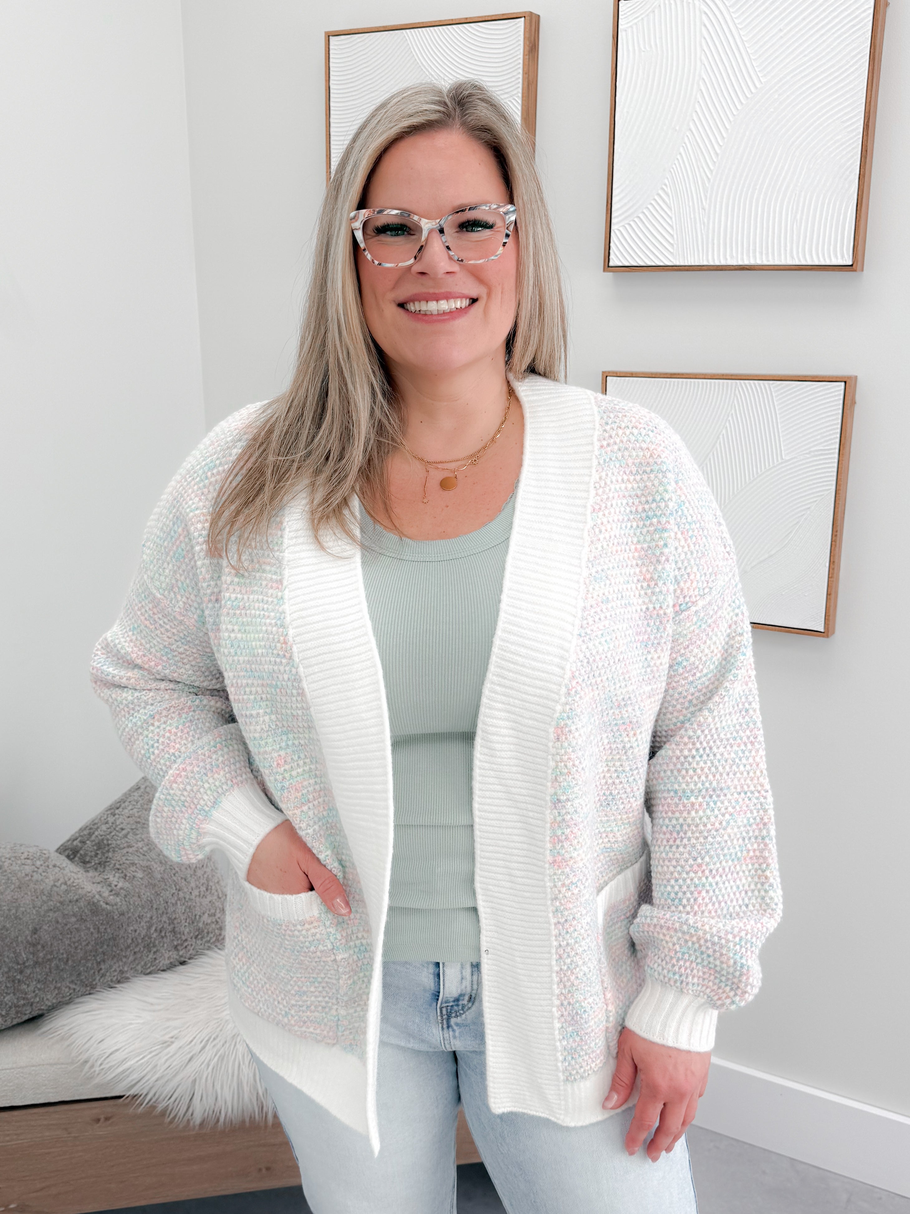 Abigail Cardigan in Rainbow