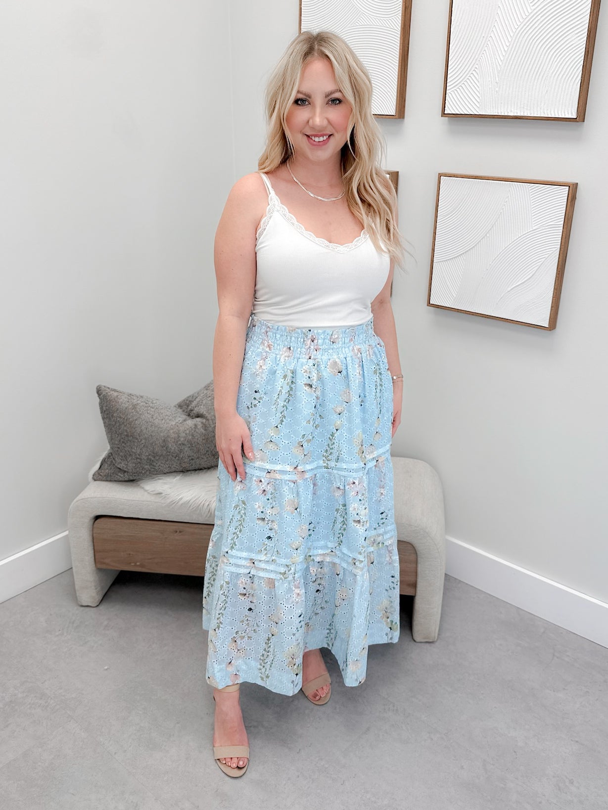Sweet Pea Skirt in Blue
