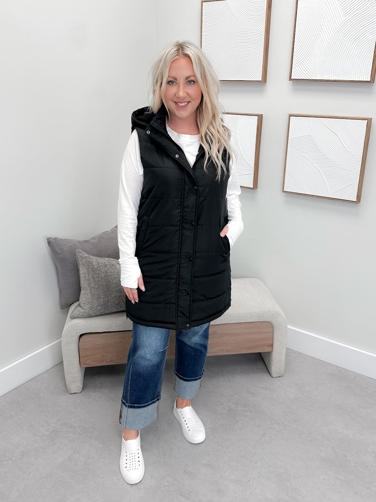 609 Vest in Black by Twenty Nine The Label