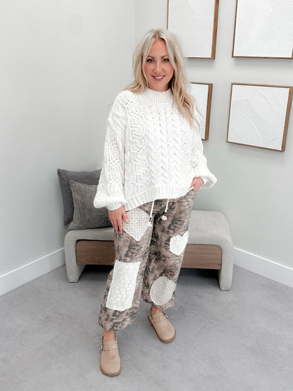 Camilla Camo Patch Pants