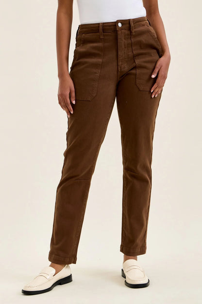 Weekender High Rise Jeans in Mahogany by Judy Blue
