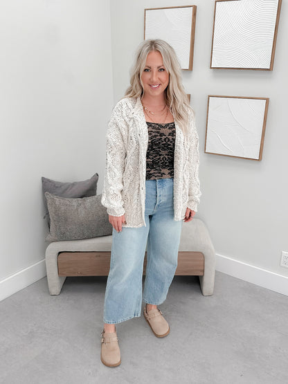 Opal Rollneck Knit Cardigan in Tea By Free People