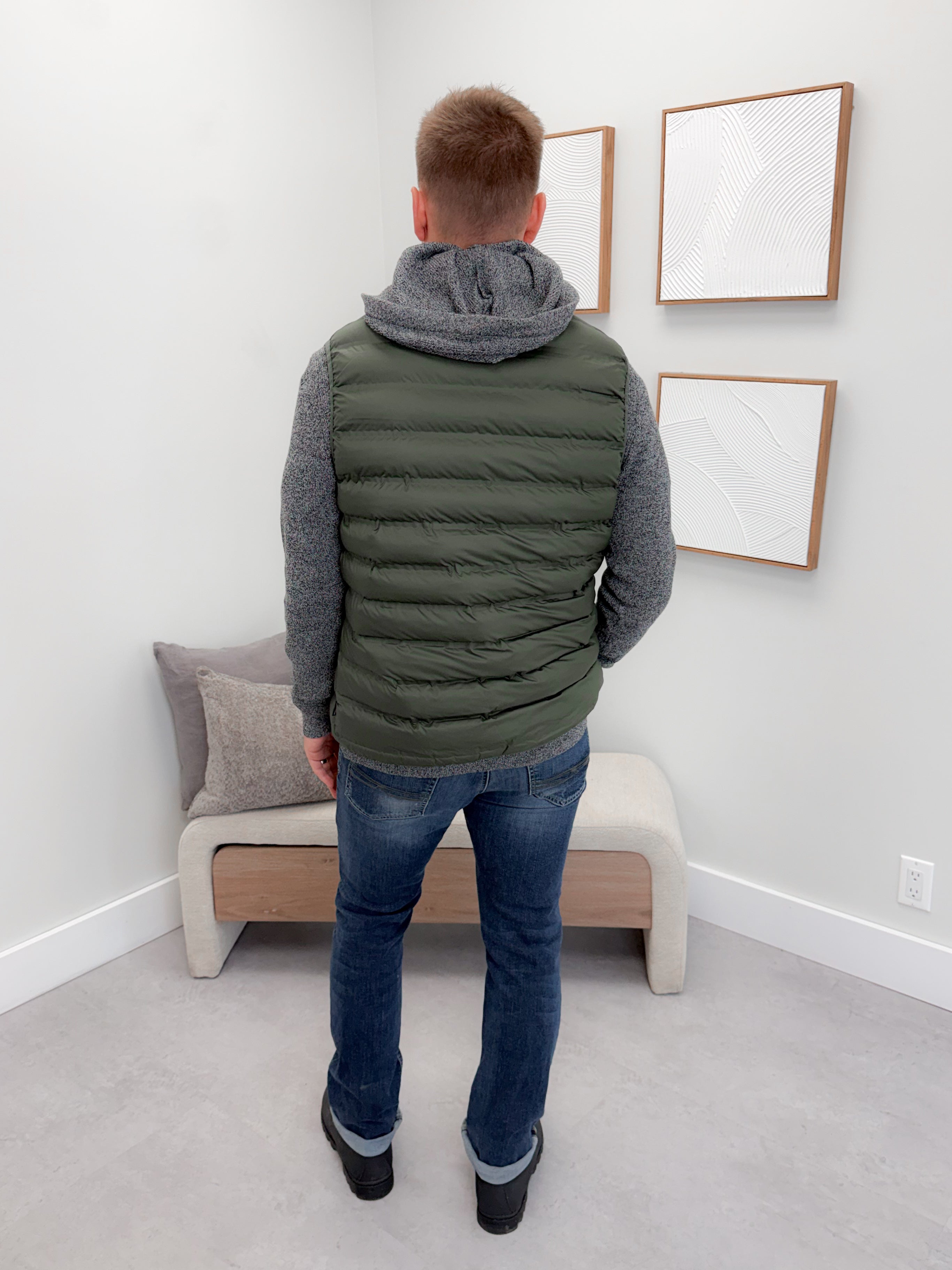 Mens Woodrow Vest in Green
