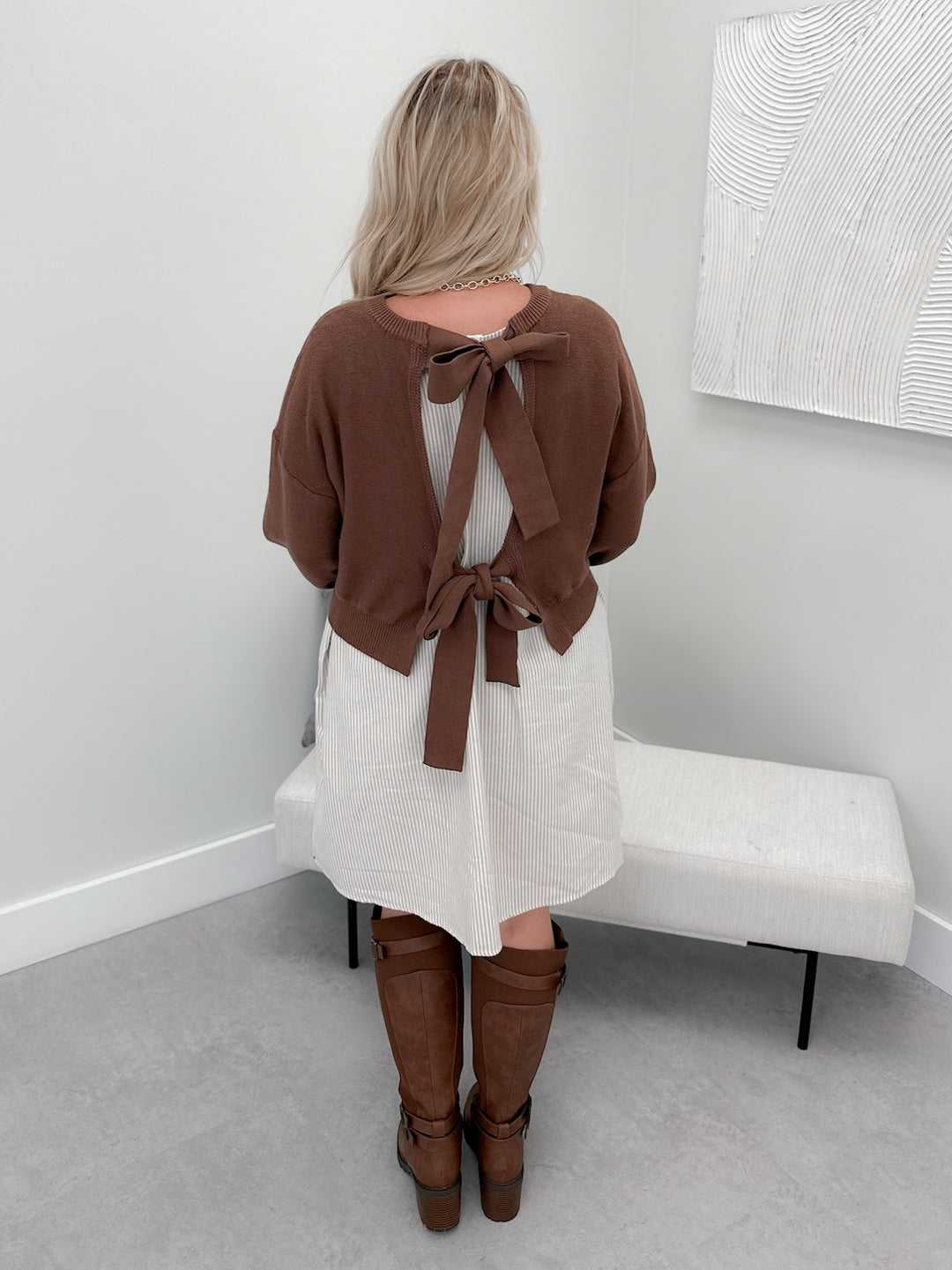 Romy Dress in Brown