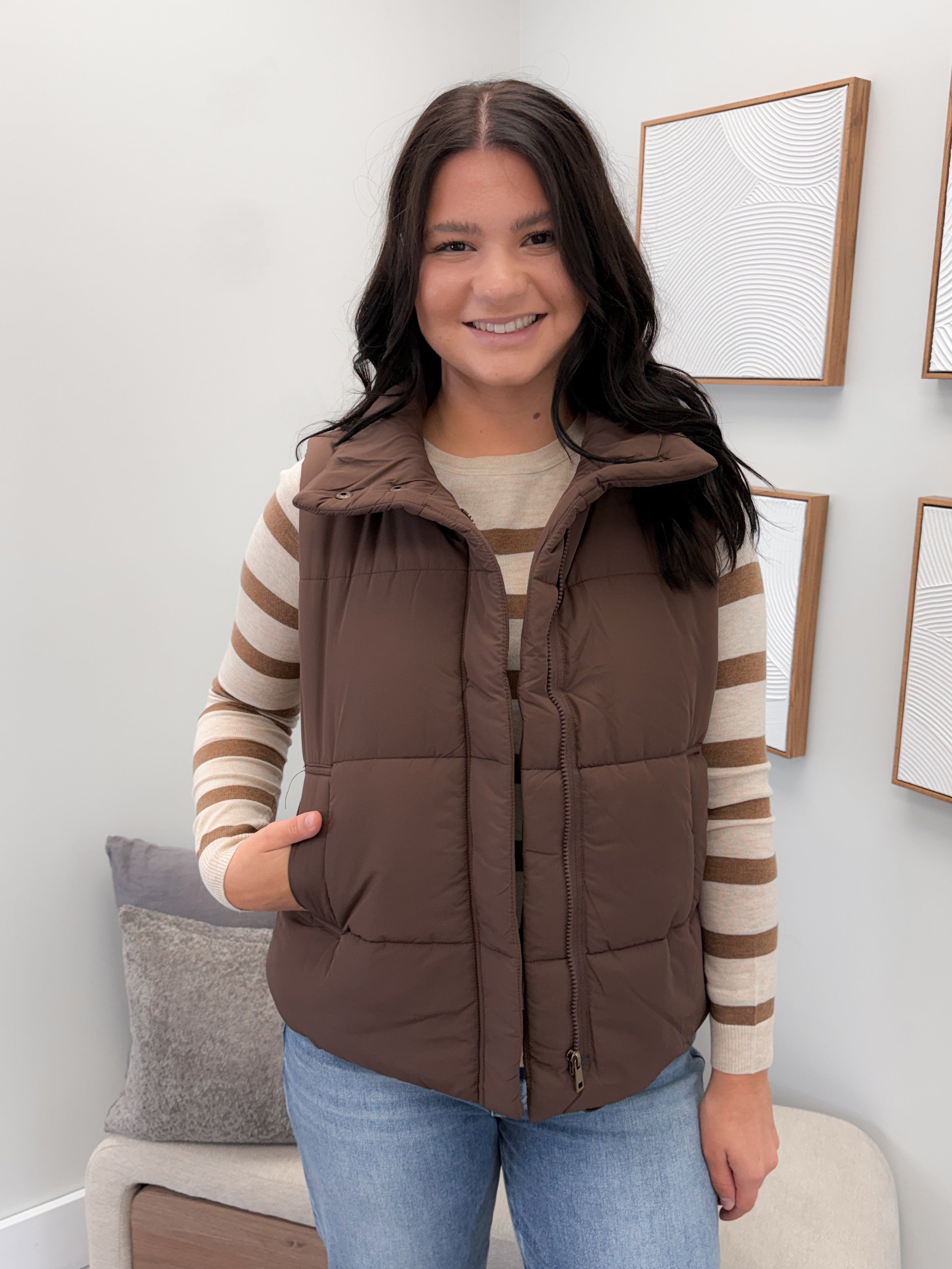 Wanderer Vest in Brown