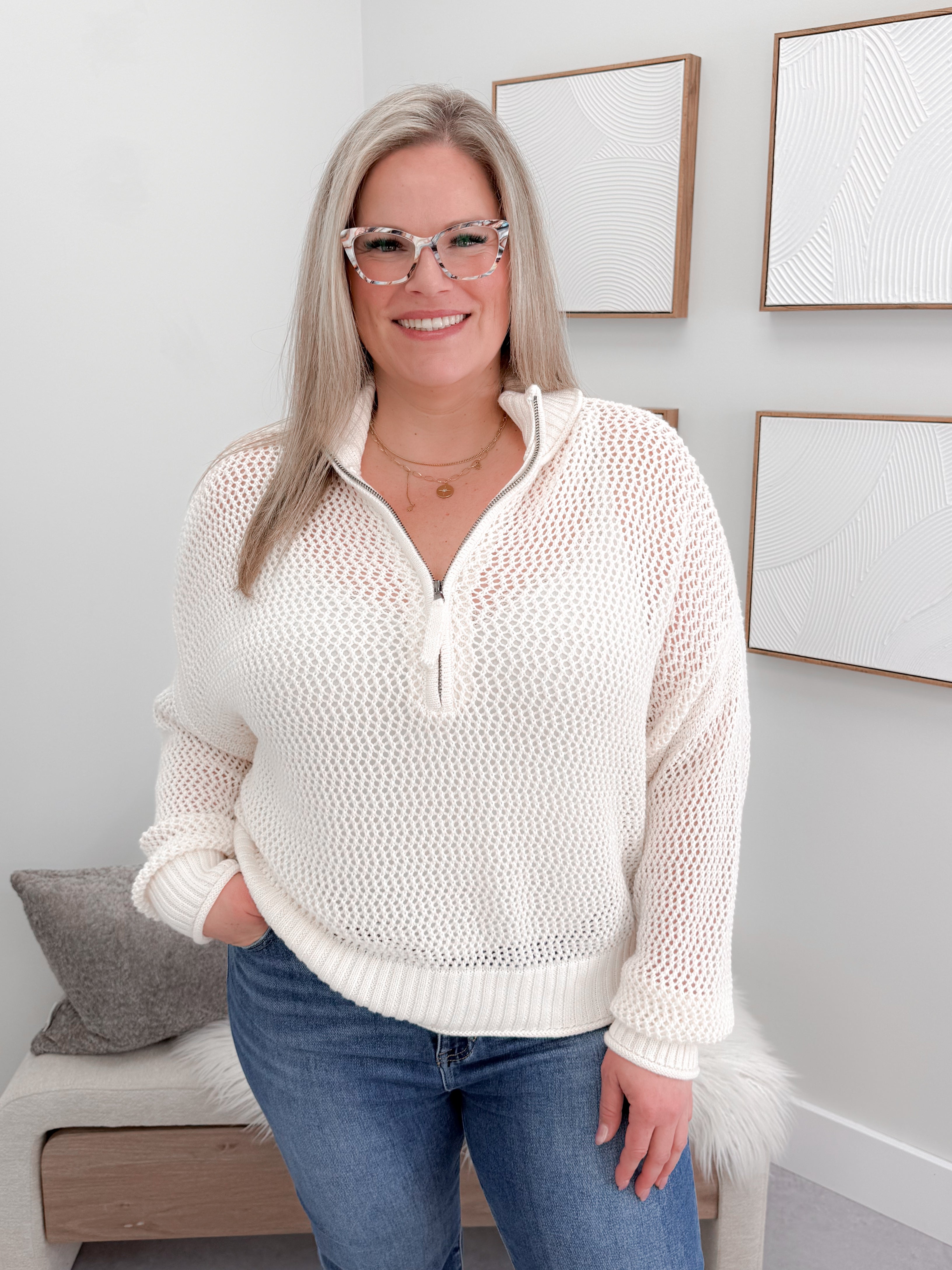 Lumi Sweater in Off White