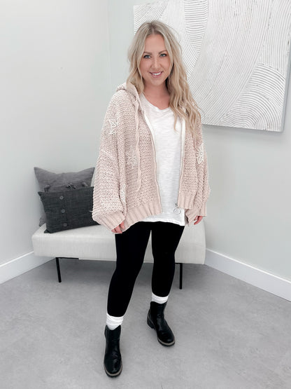 Cozy Knit Full Zip Hoodie by Pol